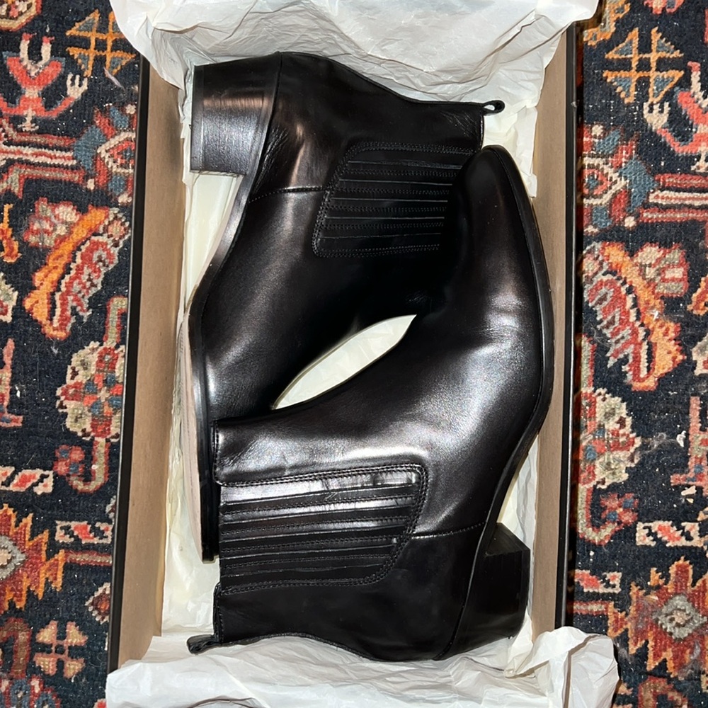 J. Crew Heeled Leather Ankle Boots